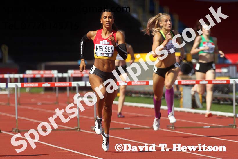 Womens 100 metres hurdles, 2019 Muller British Championships, Alexander Stadium, Birmingham. Photo: David T. Hewitson/Sports for All Pics
